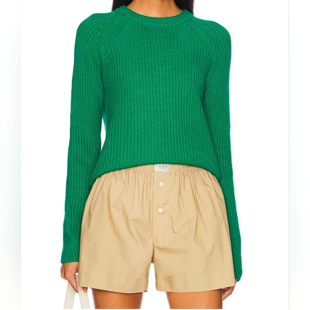 525 America X Revolve Jane Sweater In Jewel Green Knit Sweater Size XS